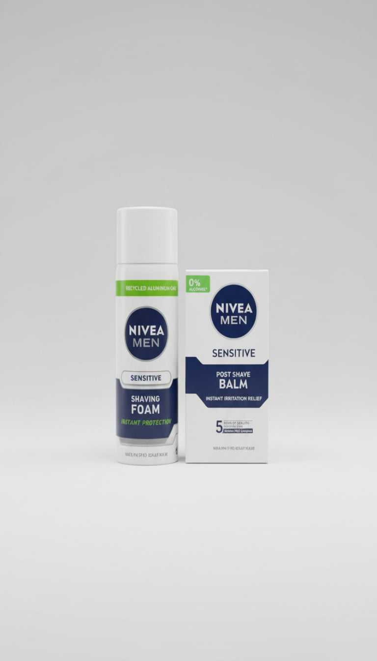 SET NIVEA CREMA DE AFEITAR Y BALSAMO PARA DESPUES DE AFEITAR