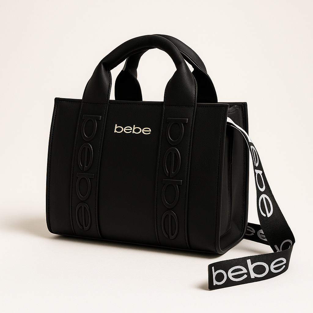 Mini Tote BEBE Negro – “Street Chic”